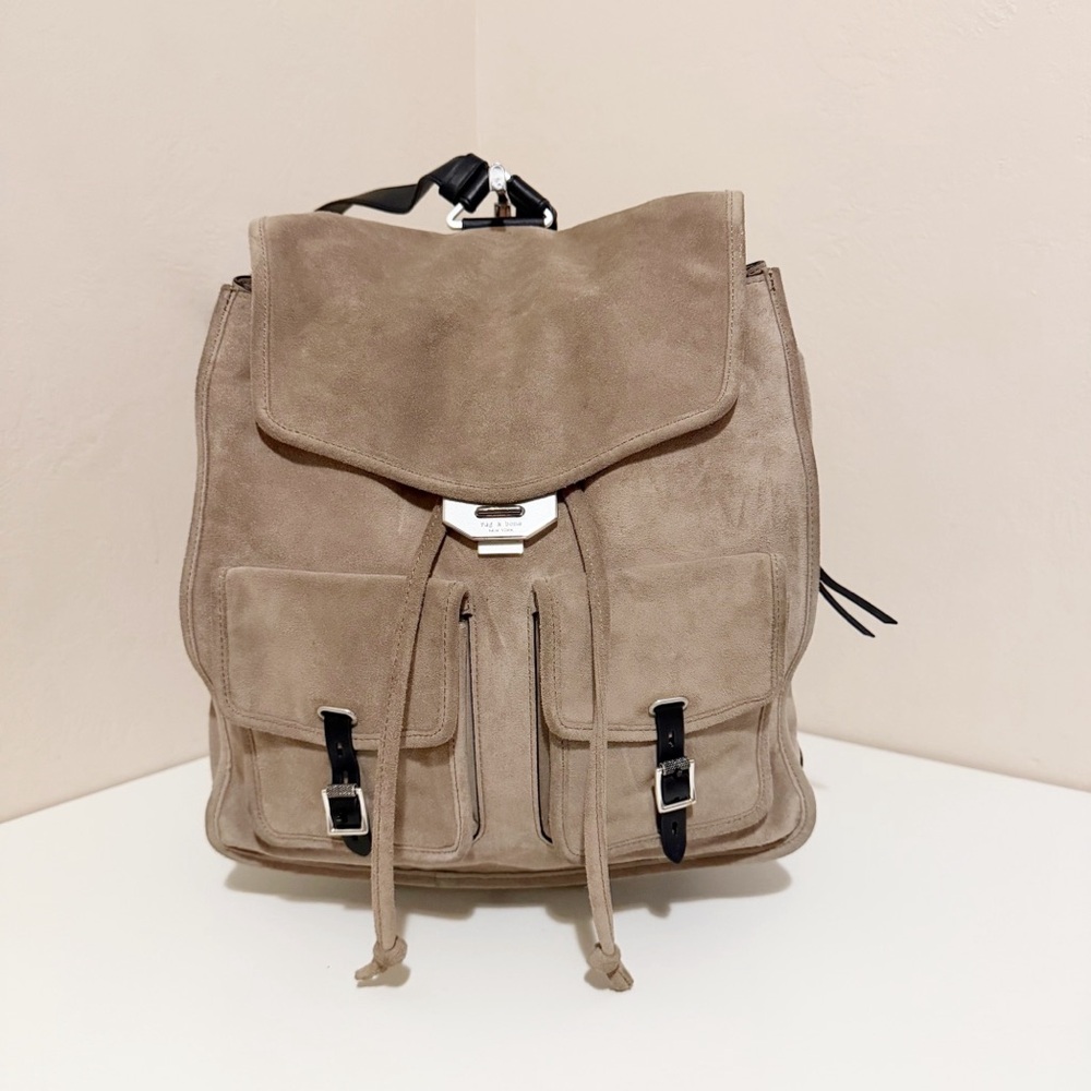 rag & bone Suede Taupe Backpack